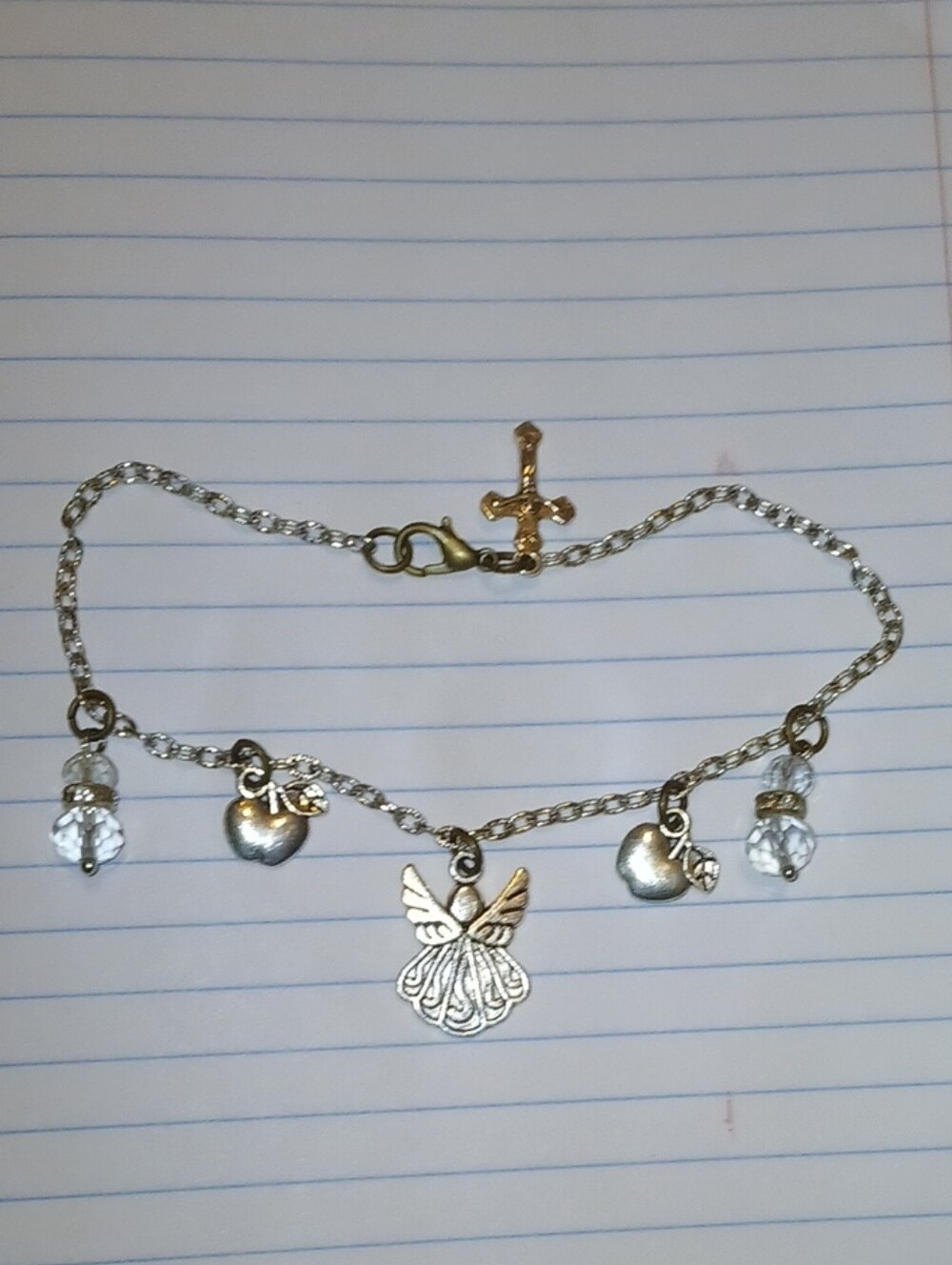 Forbidden Fruit Garden of Eden Silver Bracelet